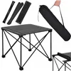 Foldable camping table Springos CS0113, 52.5x52.5x46 cm, black