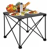 Foldable camping table Springos CS0113, 52.5x52.5x46 cm, black