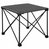 Foldable camping table Springos CS0113, 52.5x52.5x46 cm, black