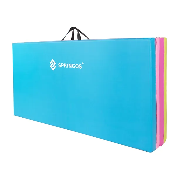 Foldable gym mat Springos FA0064, 240 cm, multicolor