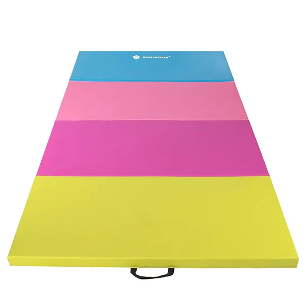 Foldable gym mat Springos FA0064, 240 cm, multicolor