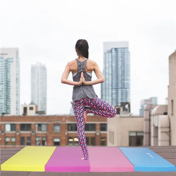 Foldable gym mat Springos FA0064, 240 cm, multicolor