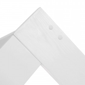 Talonmuotoinen sänky Springos BD01 VALKOINEN, 160x80 cm, puinen lastensänky