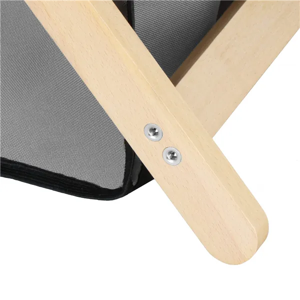 Laundry basket Springos LB0020 105 L with three fabric compartments, foldable, black, grey, ecru