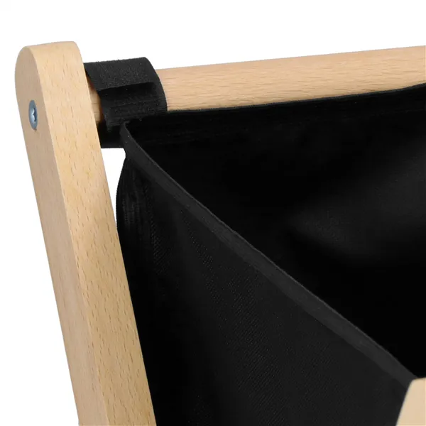 Laundry basket Springos LB0020 105 L with three fabric compartments, foldable, black, grey, ecru