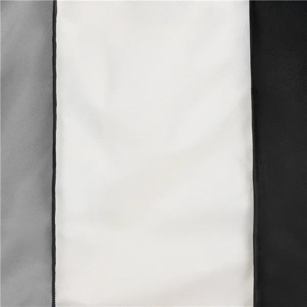 Veļas grozs Springos LB0020 105 L ar trīs auduma nodalījumiem, salokāms, melns, pelēks, ecru