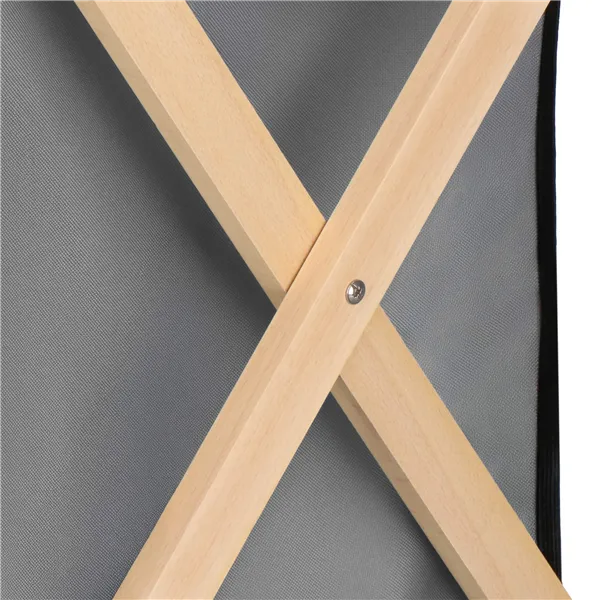 Корзина для белья Springos LB0020 105 литров с тремя тканевыми отделениями, складная, черная, серая, экрю