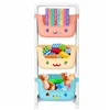 Toy shelf with 3 drawers Springos HA7481 on wheels