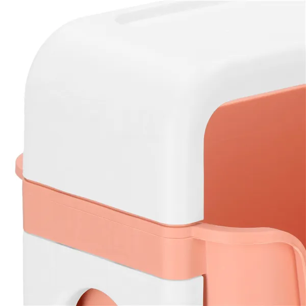 Toy shelf with 3 drawers Springos HA7481 on wheels