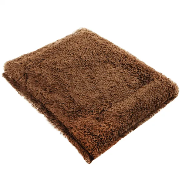 Bedspread Springos HA7070, reversible blanket 220x240 cm, sofa throw, brown