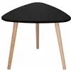 Coffee table set Springos HF0014, triangular, 2 pcs, Scandinavian style, black