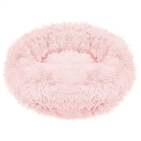 Dog and cat bed Springos PA0101, 60 cm, plush, dusty pink