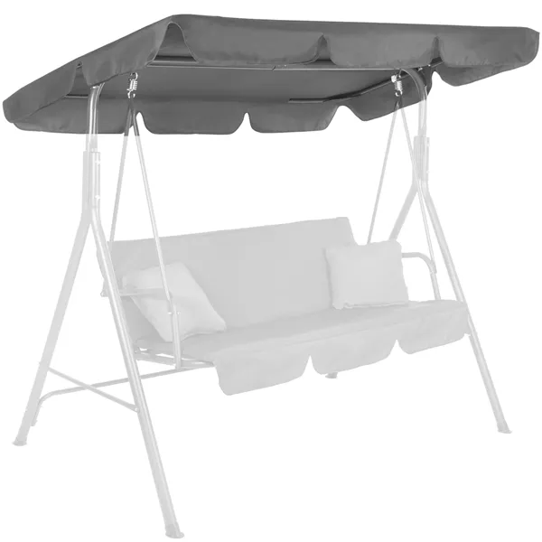 Садовые качели с навесом Springos GS0003R 220x115 см, серые