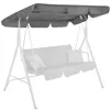 Garden swing canopy Springos GS0003R 220x115 cm, grey