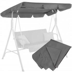Garden swing canopy Springos GS0003R 220x115 cm, grey