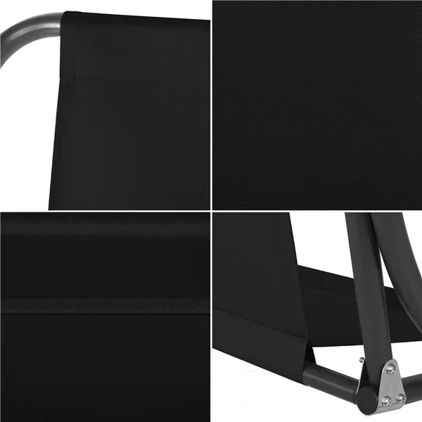 Sēdekļa audums dārza šūpolēm Springos GS0014S 110x90 cm, ūdensnecaurlaidīgs, melns