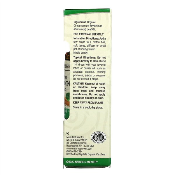 100 % puhdasta kanelin eteeristä öljyä - 15 ml.