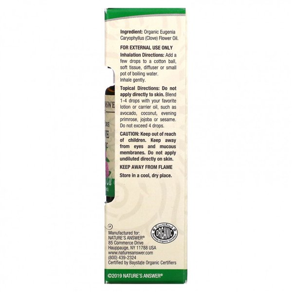 100% tīra krustnagliņu ēteriskā eļļa - 15 ml.