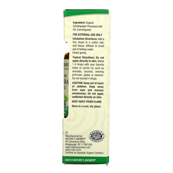 100% tīra citronzāles ēteriskā eļļa - 15 ml.