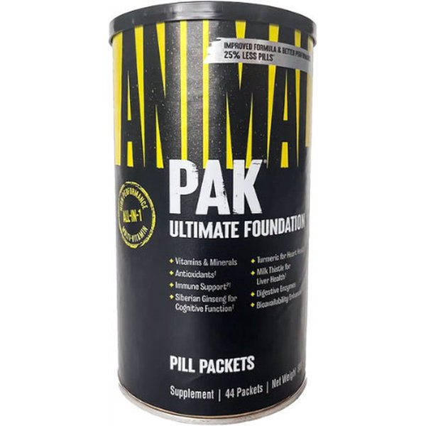 Animal Pak, Packs - 44 packs