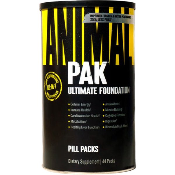 Animal Pak, Packs - 44 packs