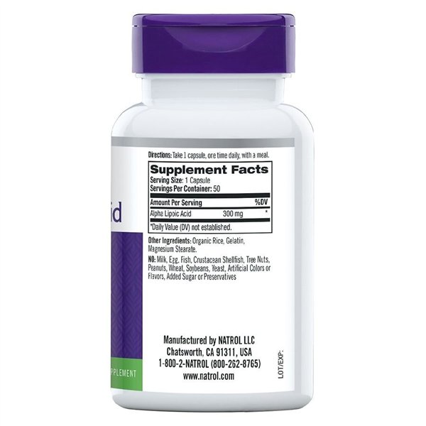 Alpha Lipoic Acid, 300mg - 50 caps