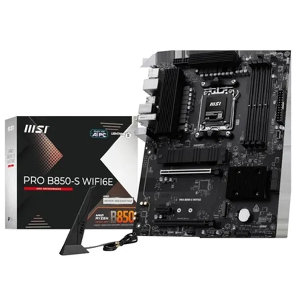 Pagrindinė plokštė MSI PRO B850-S WIFI6E AMD AM5