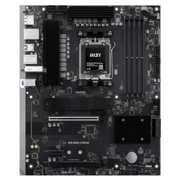Pagrindinė plokštė MSI PRO B850-S WIFI6E AMD AM5
