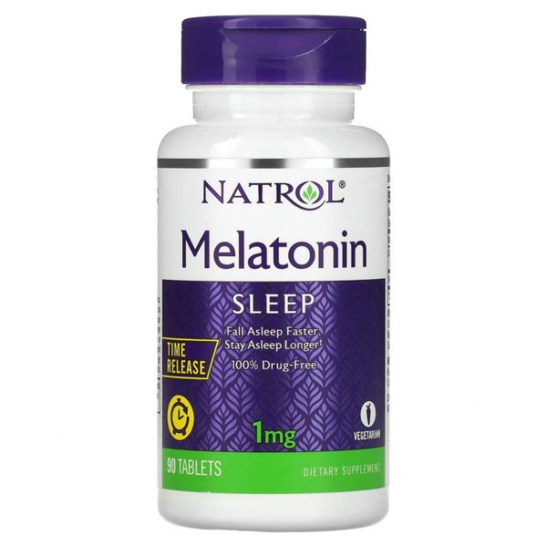 Melatoniini Time Release, 1mg - 90 tablettia