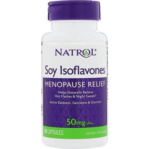 Sojas izoflavoni, 50 mg - 60 kapsulas