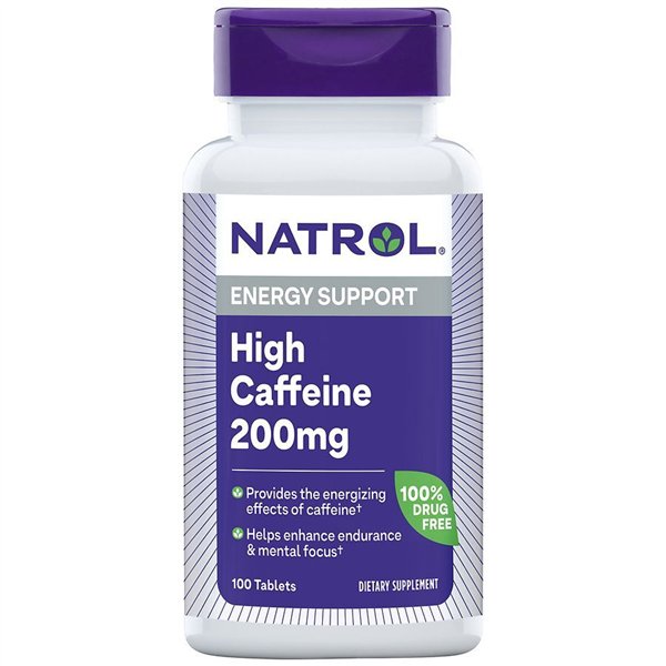 Korkea kofeiinipitoisuus, 200 mg - 100 tablettia