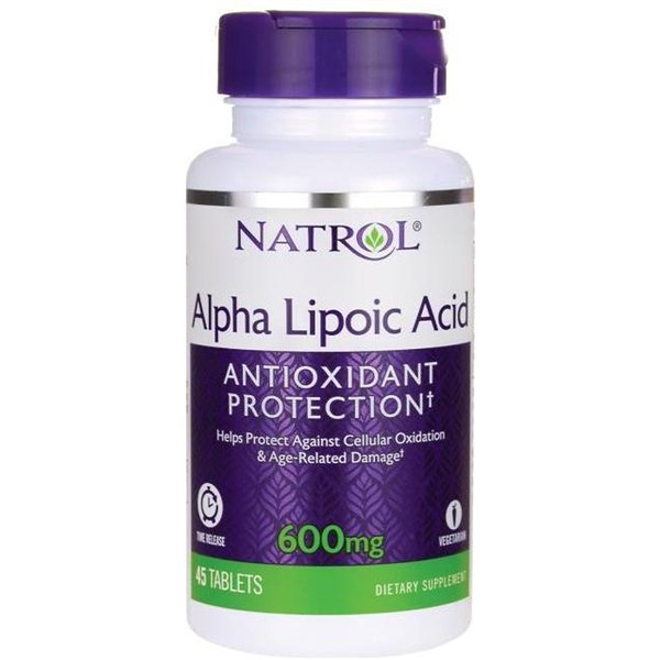 Alfa-lipoiinihappo, hitaasti vapautuva, 600 mg - 45 tablettia