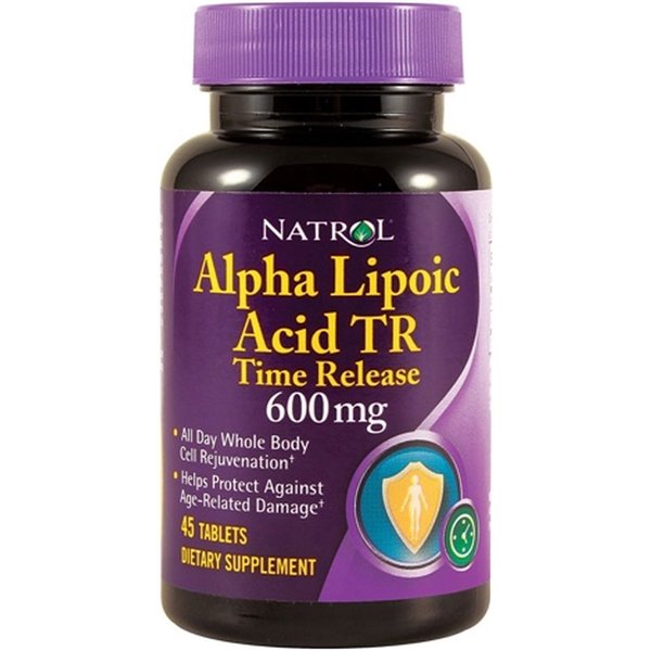 Alfa lipoīnskābes ilgstošas iedarbības tabletes, 600 mg - 45 tabletes