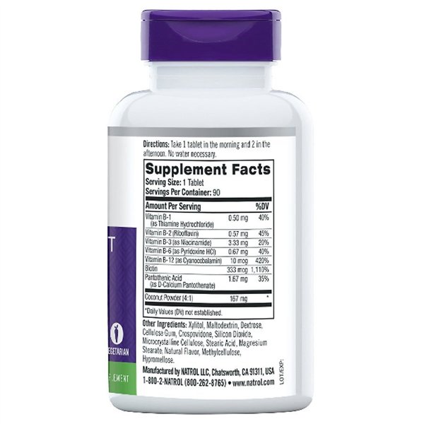 B-Complex Fast Dissolve, Coconut - 90 tabs