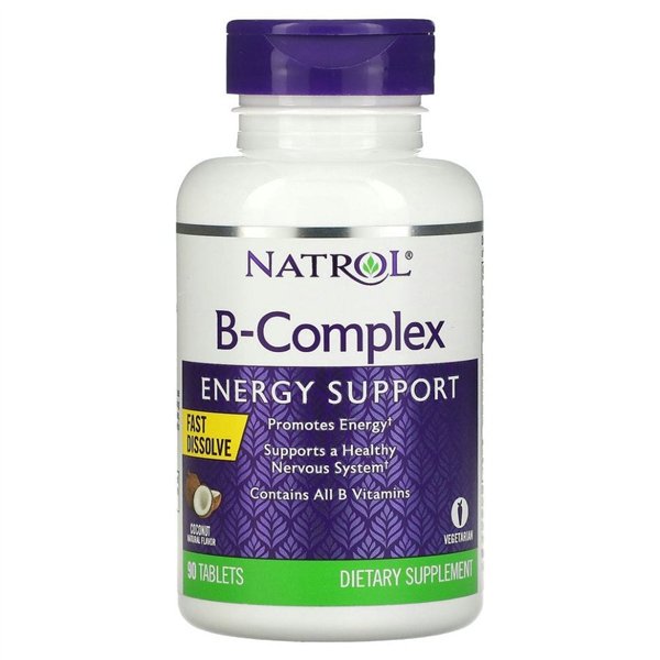 B-Complex Fast Dissolve, Coconut - 90 tabs