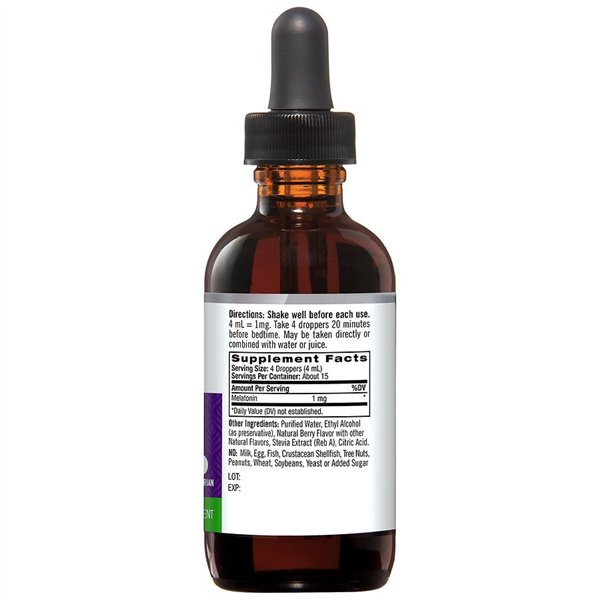 Liquid Melatonin, Berry - 60 ml.
