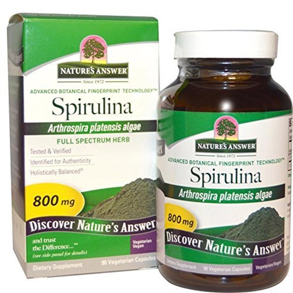 Spirulina, 800mg - 90 vcaps