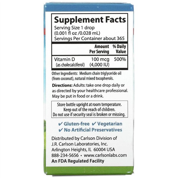 Super ikdienas D3, 4000 SV - 10 ml.