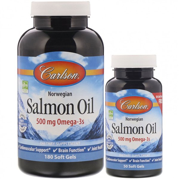 Norwegian Salmon Oil - 180 + 50 softgels