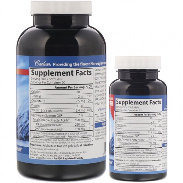 Norwegian Salmon Oil - 180 + 50 softgels