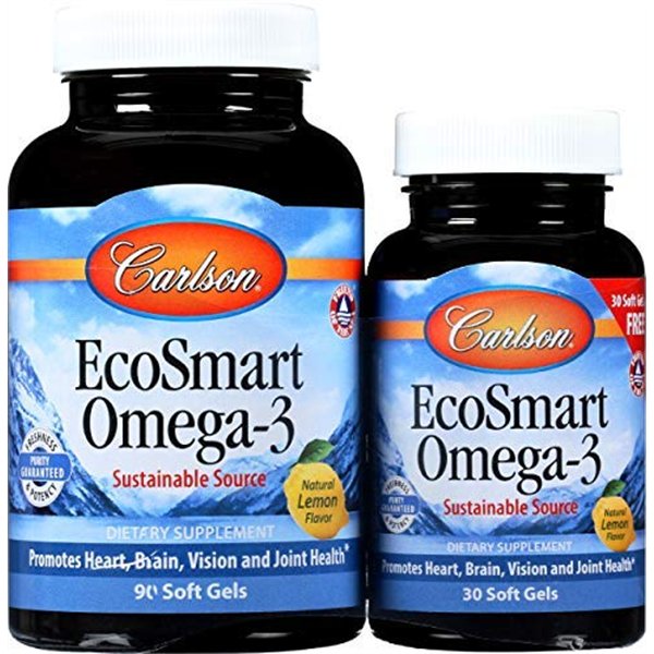 Smart Omega-3, 1000mg Natural Lemon - 90 + 30 softgels