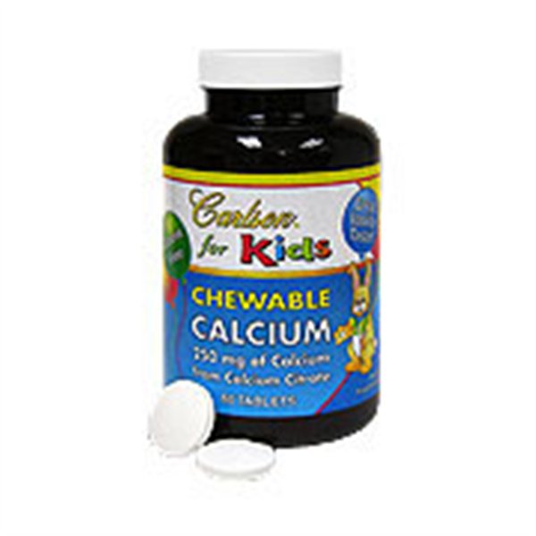 Kid's Chewable Calcium, 250mg Natural Vanilla - 60 tablets