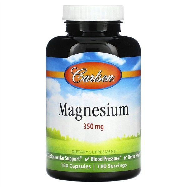 Magnesium, 350 mg - 180 kaps.