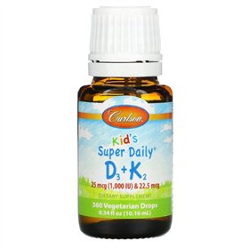 Vaikams skirtas kasdienis D3 + K2 – 10 ml.