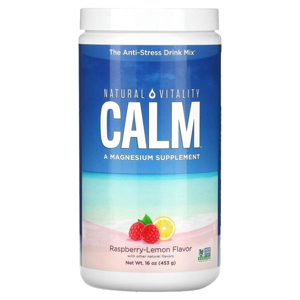 Natural Calm, Raspberry Lemon - 453g