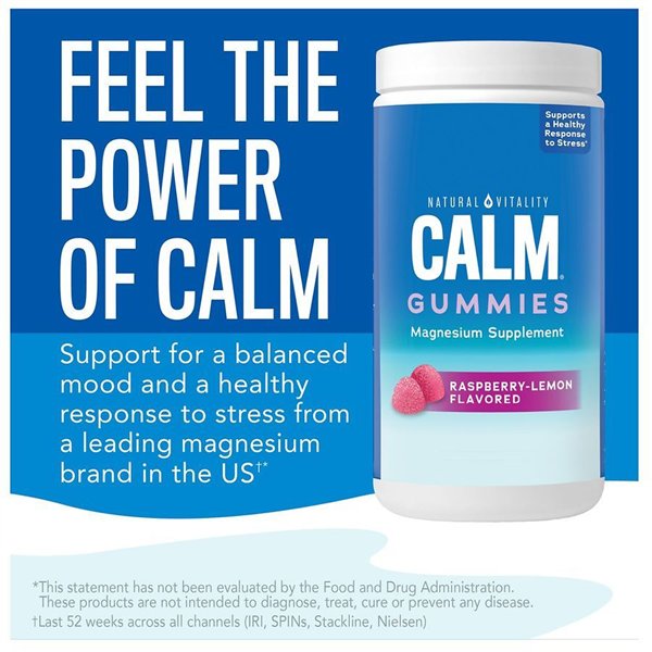 Calm Gummies, Raspberry Lemon - 60 gummies