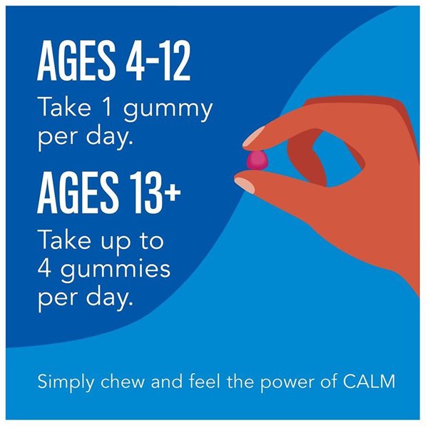 Calm Gummies, Raspberry Lemon - 60 gummies