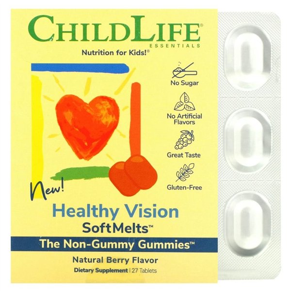 Healthy Vision Softmelts -karkit, luonnonmarjat - 27 tablettia