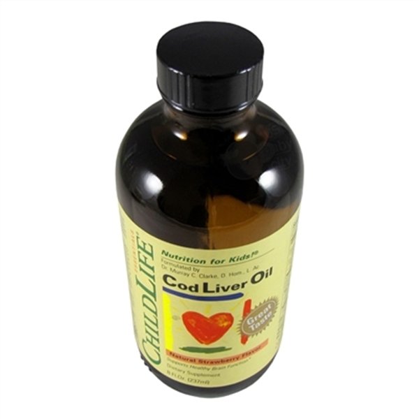 Pure Arctic Cod Liver Oil, Natural Strawberry - 237 ml.