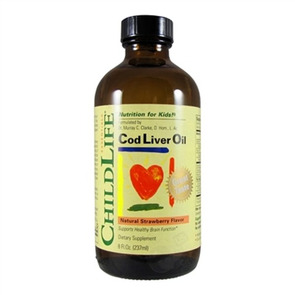 Pure Arctic Cod Liver Oil, Natural Strawberry - 237 ml.